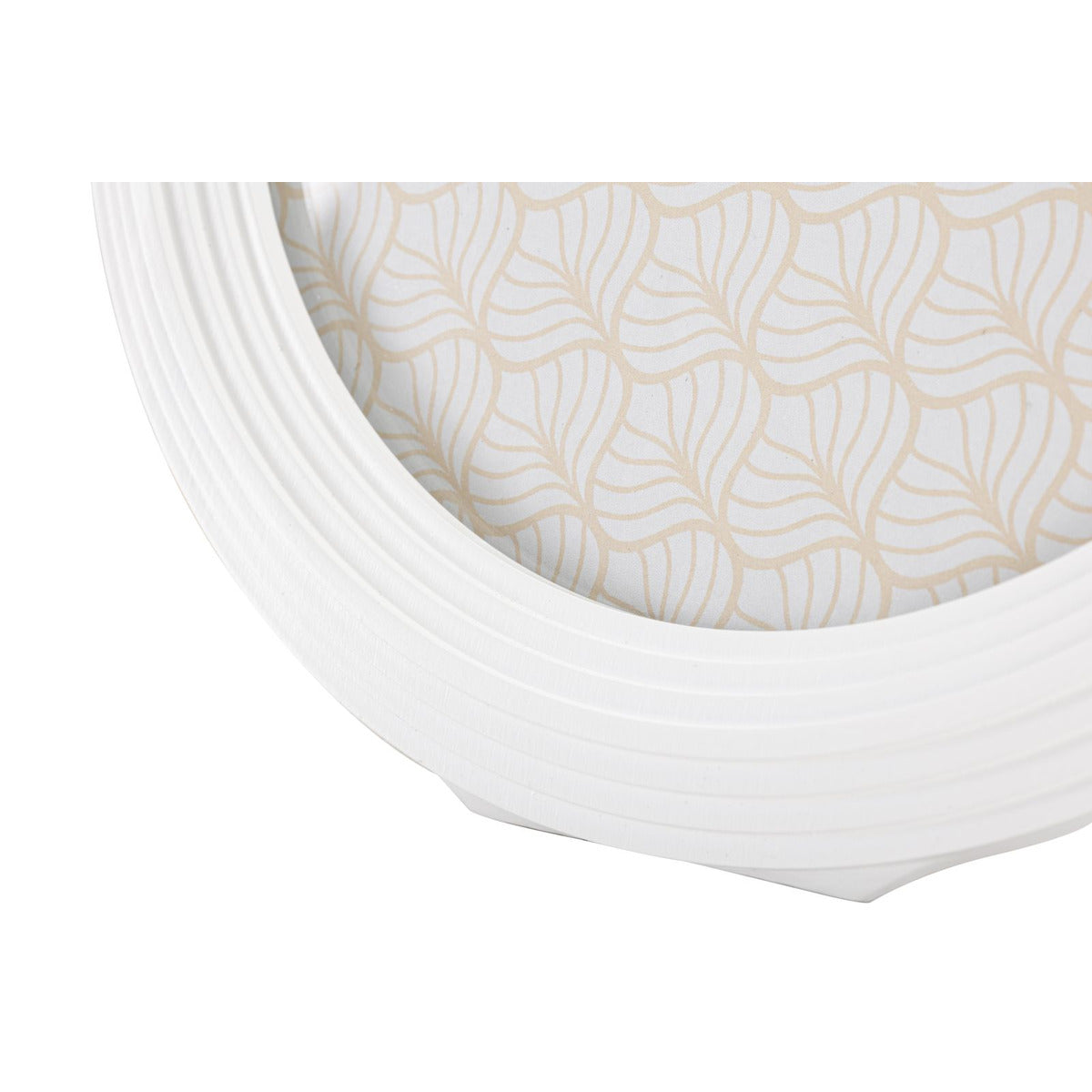 Portafoto Olistic 53, Bianco, Poliresina, 25x2x30 cm, Seven Design