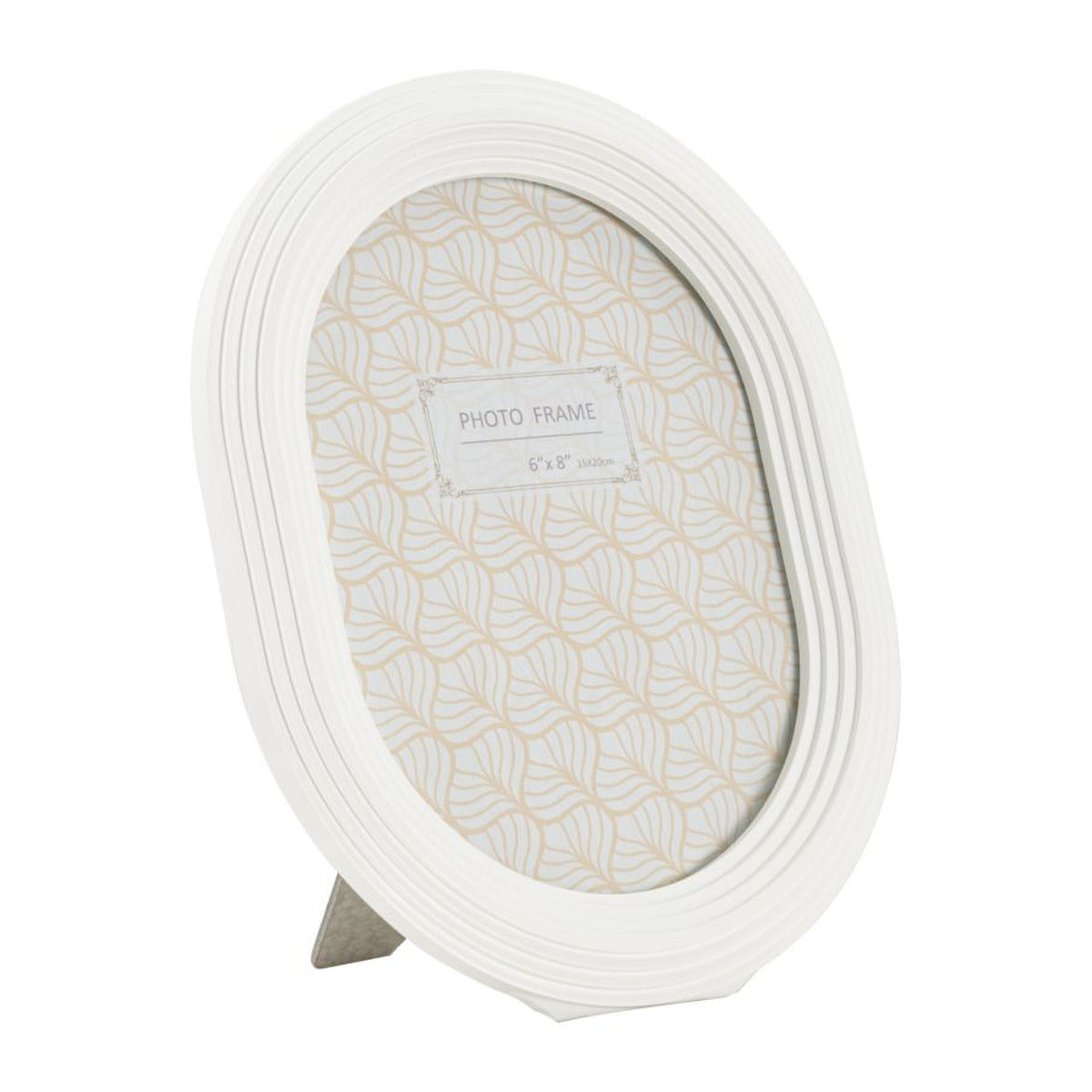 Portafoto Olistic 54, Bianco, Poliresina, 20x2x25 cm, Seven Design