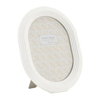 Portafoto Olistic 54, Bianco, Poliresina, 20x2x25 cm, Seven Design