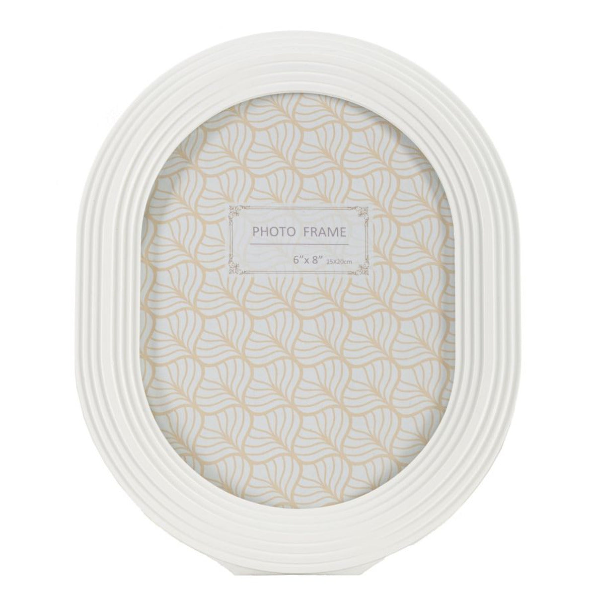 Portafoto Olistic 54, Bianco, Poliresina, 20x2x25 cm, Seven Design