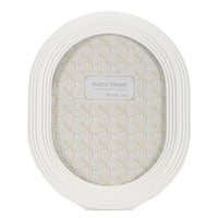 Portafoto Olistic 54, Bianco, Poliresina, 20x2x25 cm, Seven Design