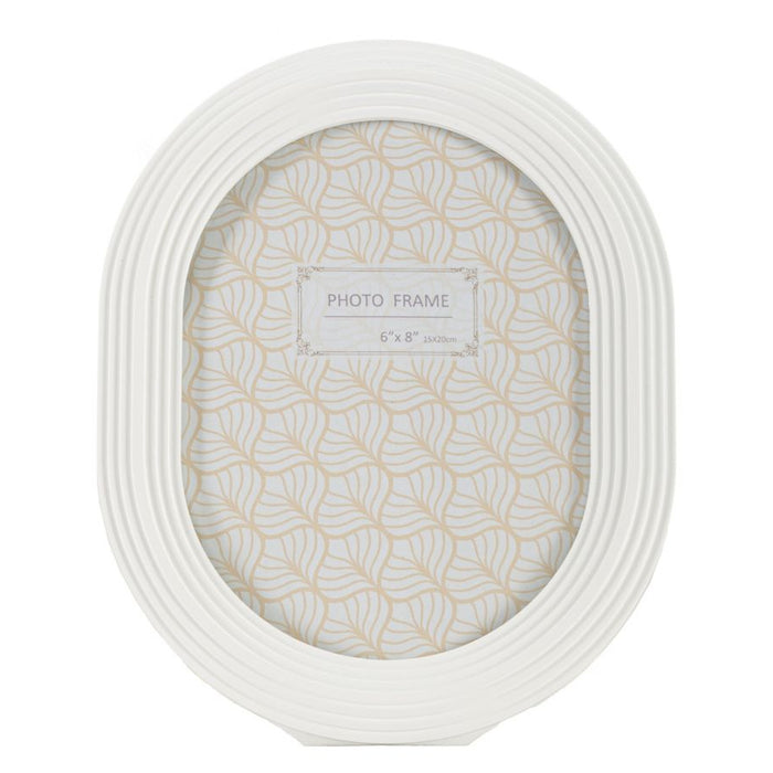 Portafoto Olistic 54, Bianco, Poliresina, 20x2x25 cm, Seven Design