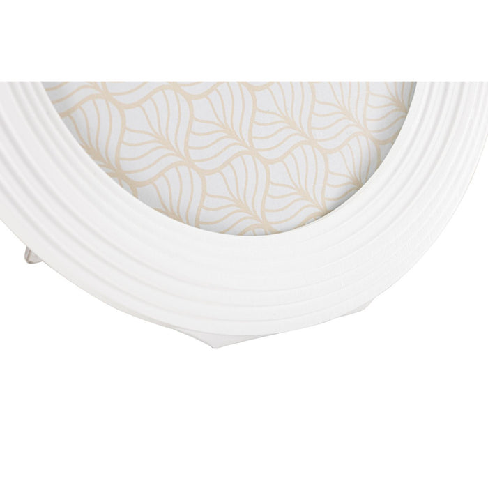 Portafoto Olistic 54, Bianco, Poliresina, 20x2x25 cm, Seven Design