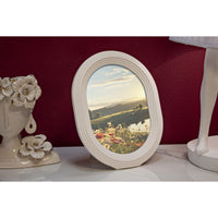 Portafoto Olistic 54, Bianco, Poliresina, 20x2x25 cm, Seven Design