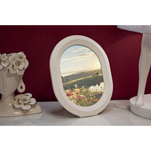 Portafoto Olistic 54, Bianco, Poliresina, 20x2x25 cm, Seven Design