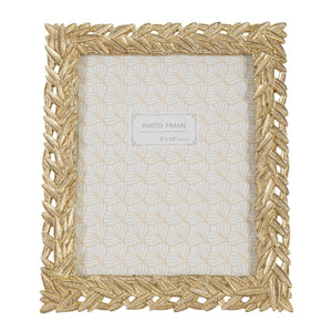 Portafoto Olistic 28, Oro, Poliresina, 26,7x1,8x31,8 cm, Seven Design