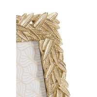 Portafoto Olistic 28, Oro, Poliresina, 26,7x1,8x31,8 cm, Seven Design