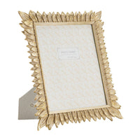 Portafoto Olistic 13, Oro, Poliresina, 28,4x2x33,5 cm, Seven Design