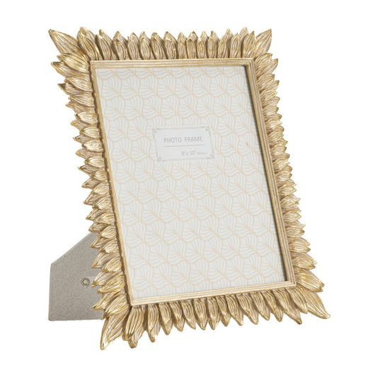 Portafoto Olistic 13, Oro, Poliresina, 28,4x2x33,5 cm, Seven Design