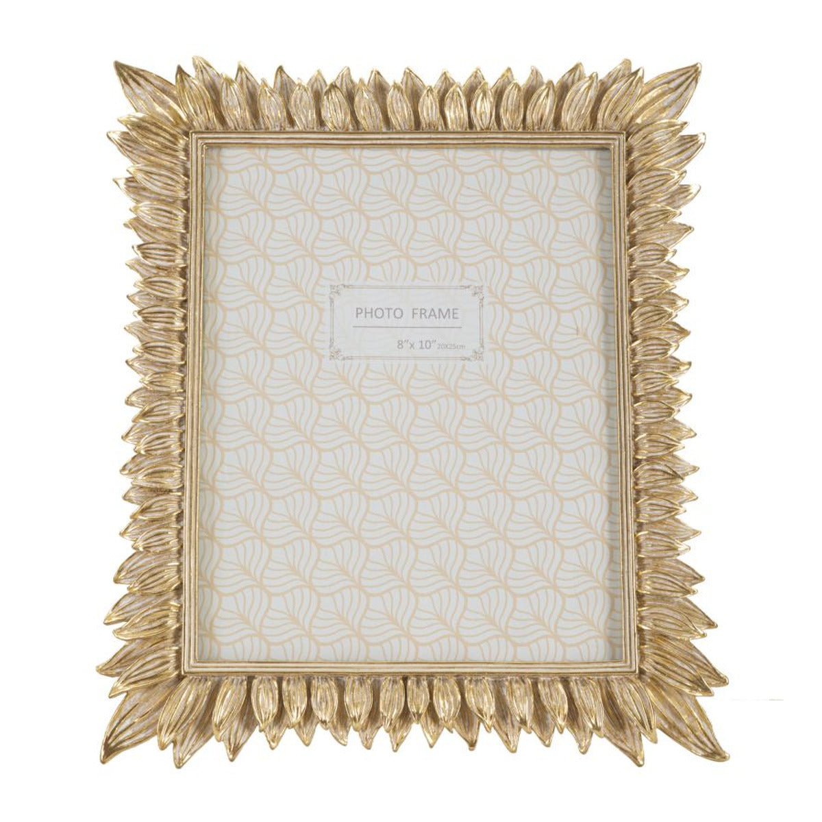 Portafoto Olistic 13, Oro, Poliresina, 28,4x2x33,5 cm, Seven Design