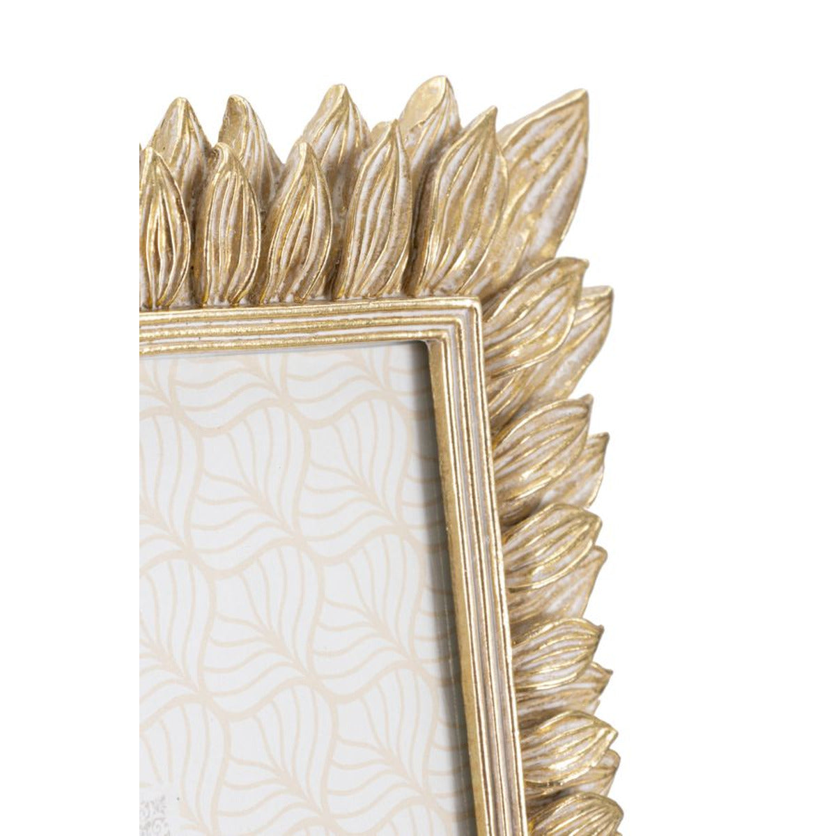 Portafoto Olistic 13, Oro, Poliresina, 28,4x2x33,5 cm, Seven Design