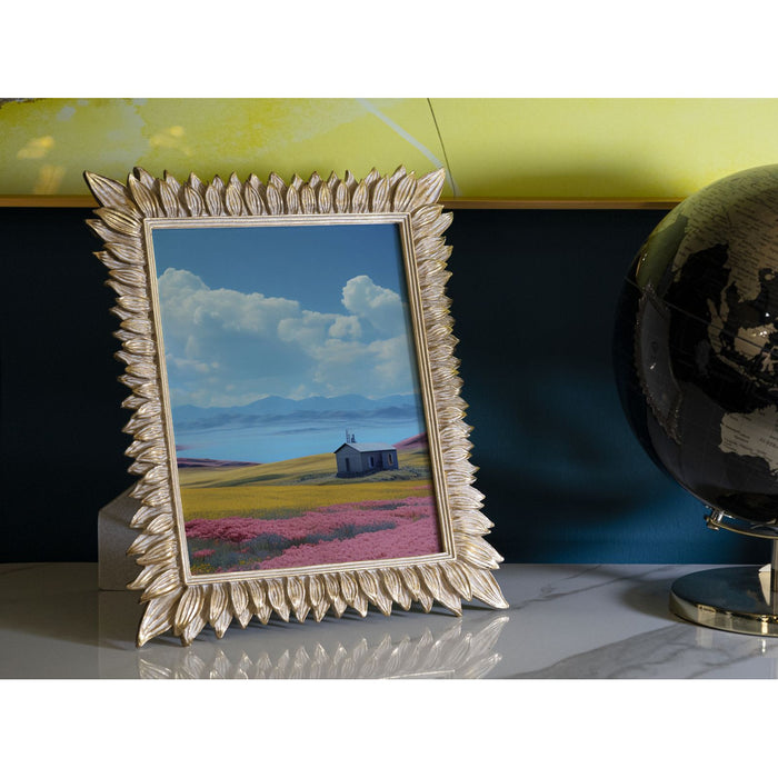 Portafoto Olistic 13, Oro, Poliresina, 28,4x2x33,5 cm, Seven Design