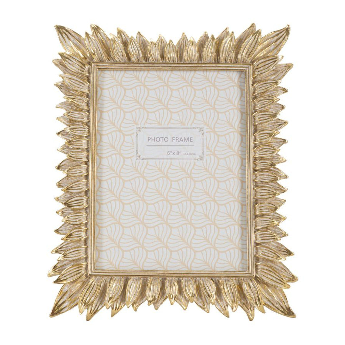 Portafoto Olistic 55, Oro, Poliresina, 23x1,8x28 cm, Seven Design