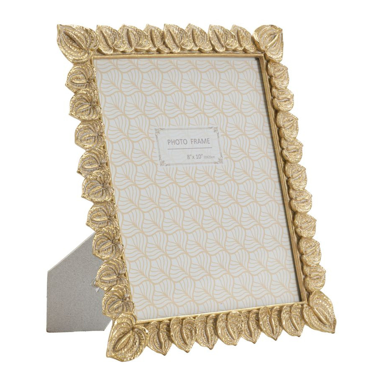 Portafoto Olistic 29, Oro, Poliresina, 26x2x31 cm, Seven Design