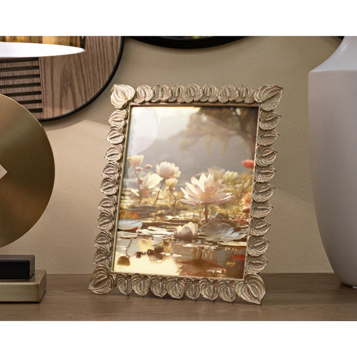 Portafoto Olistic 29, Oro, Poliresina, 26x2x31 cm, Seven Design