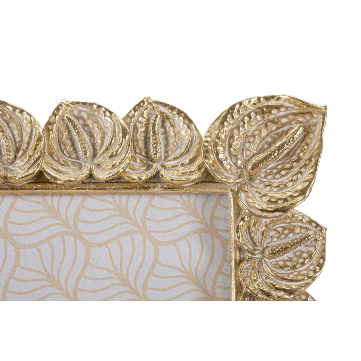 Portafoto Olistic 56, Oro, Poliresina, 20,5x2x26 cm, Seven Design