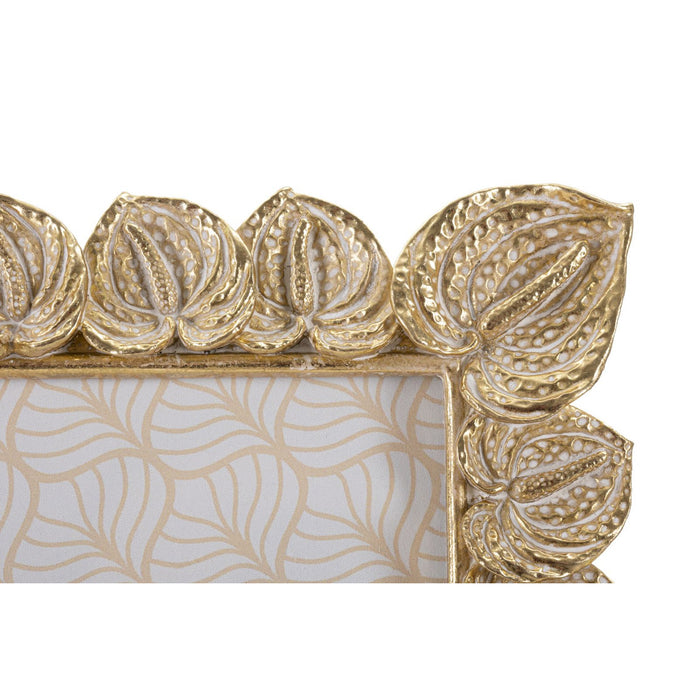 Portafoto Olistic 56, Oro, Poliresina, 20,5x2x26 cm, Seven Design