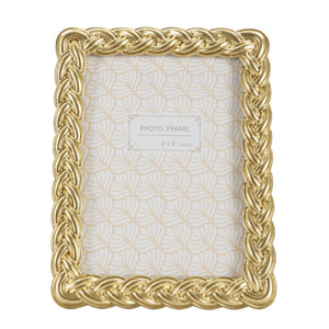 Portafoto Olistic 59, Oro, Poliresina, 19x2x24,5 cm, Seven Design