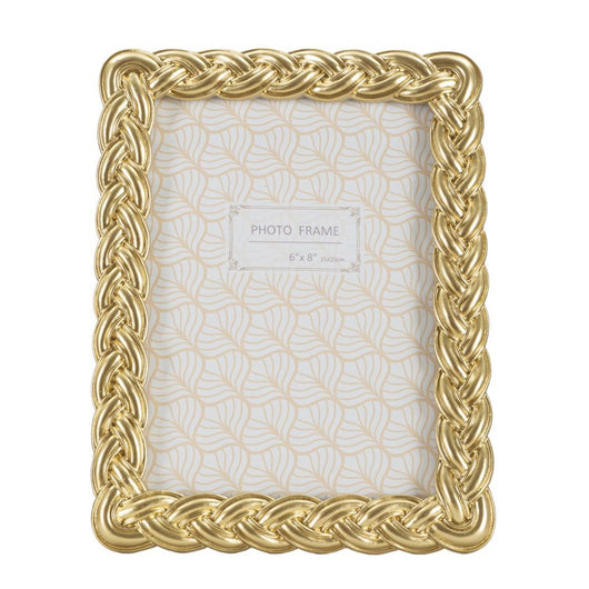 Portafoto Olistic 59, Oro, Poliresina, 19x2x24,5 cm, Seven Design