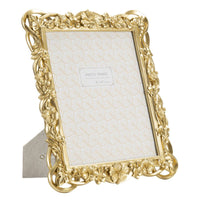 Portafoto Olistic 10, Oro, Poliresina, 27,8x2,5x33,5 cm, Seven Design