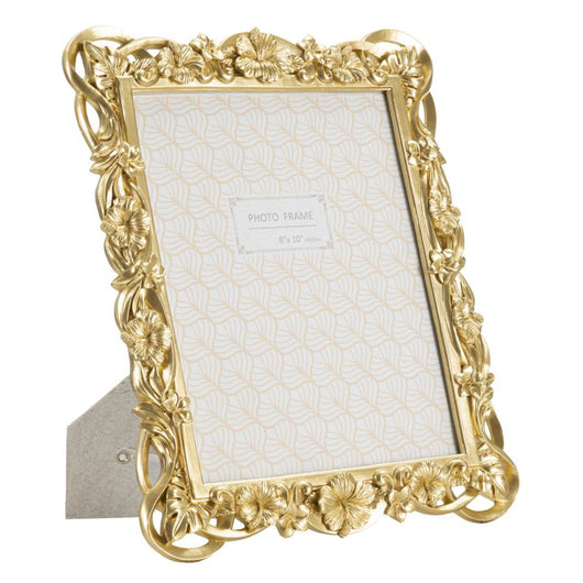 Portafoto Olistic 10, Oro, Poliresina, 27,8x2,5x33,5 cm, Seven Design