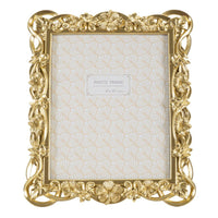 Portafoto Olistic 10, Oro, Poliresina, 27,8x2,5x33,5 cm, Seven Design