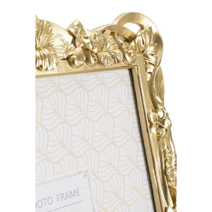 Portafoto Olistic 10, Oro, Poliresina, 27,8x2,5x33,5 cm, Seven Design