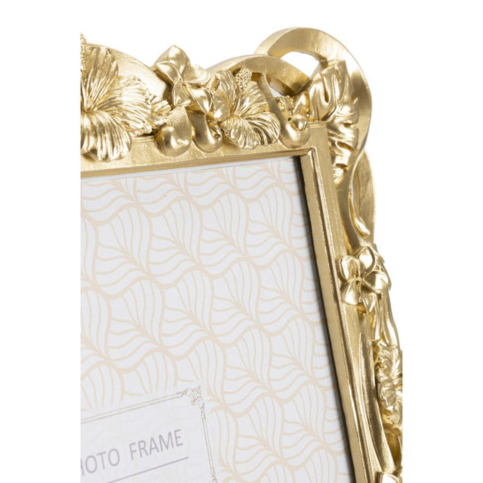 Portafoto Olistic 10, Oro, Poliresina, 27,8x2,5x33,5 cm, Seven Design