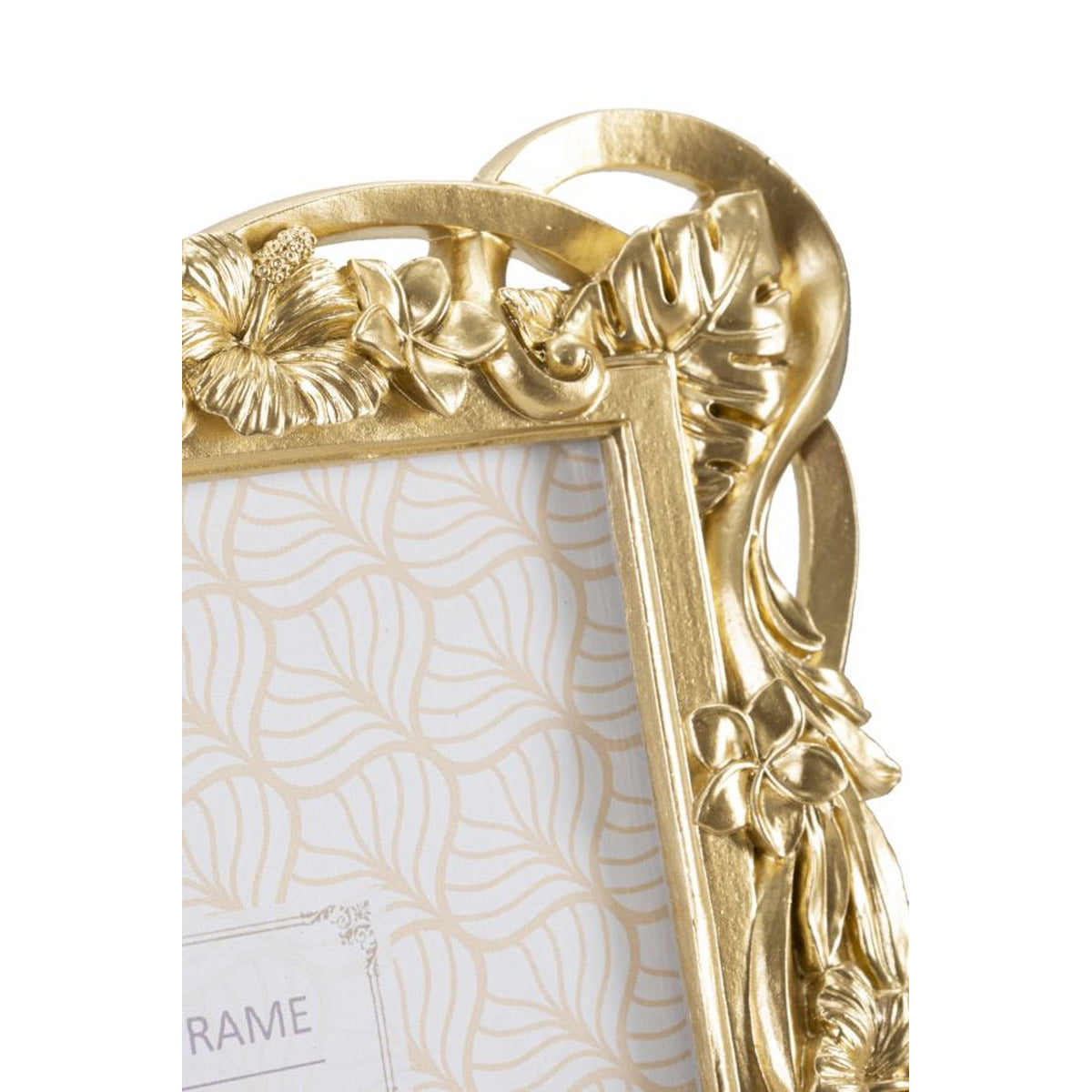 Portafoto Olistic 37, Oro, Poliresina, 22,5x2,5x28 cm, Seven Design