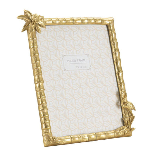 Portafoto Olistic 42, Oro, Poliresina, 30x2,8x26 cm, Seven Design