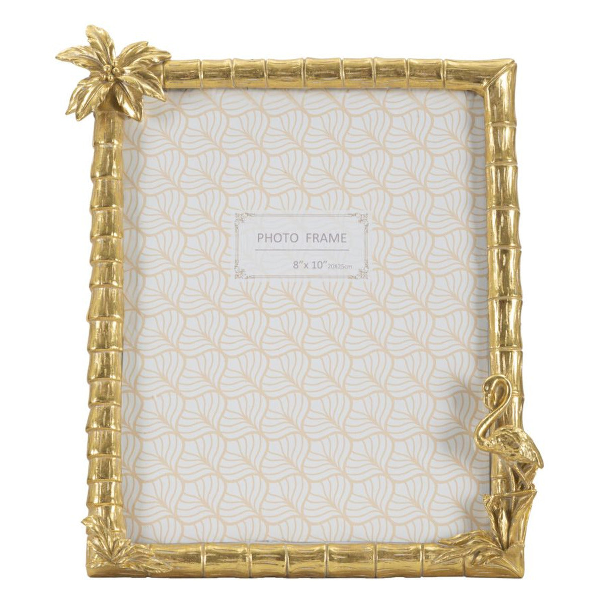 Portafoto Olistic 42, Oro, Poliresina, 30x2,8x26 cm, Seven Design