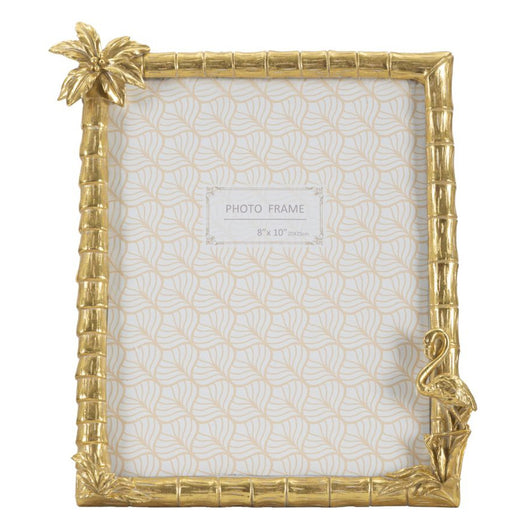 Portafoto Olistic 42, Oro, Poliresina, 30x2,8x26 cm, Seven Design