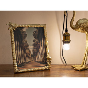 Portafoto Olistic 42, Oro, Poliresina, 30x2,8x26 cm, Seven Design