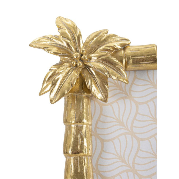 Portafoto Olistic 61, Oro, Poliresina, 25x2,8x21 cm, Seven Design