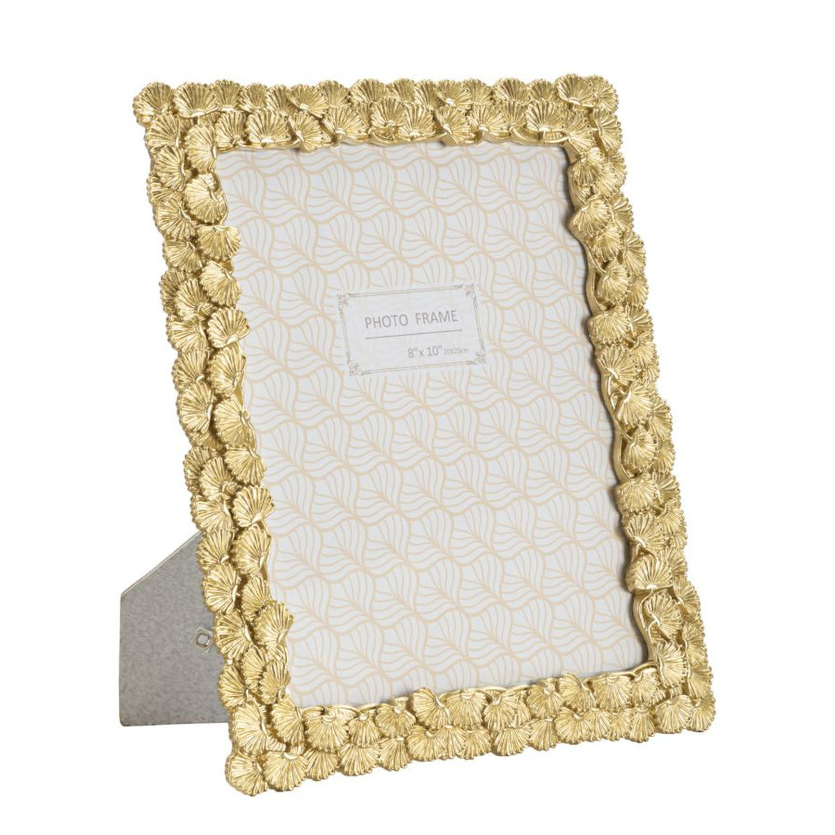 Portafoto Olistic 34, Oro, Poliresina, 25,5x1,8x30,5 cm, Seven Design