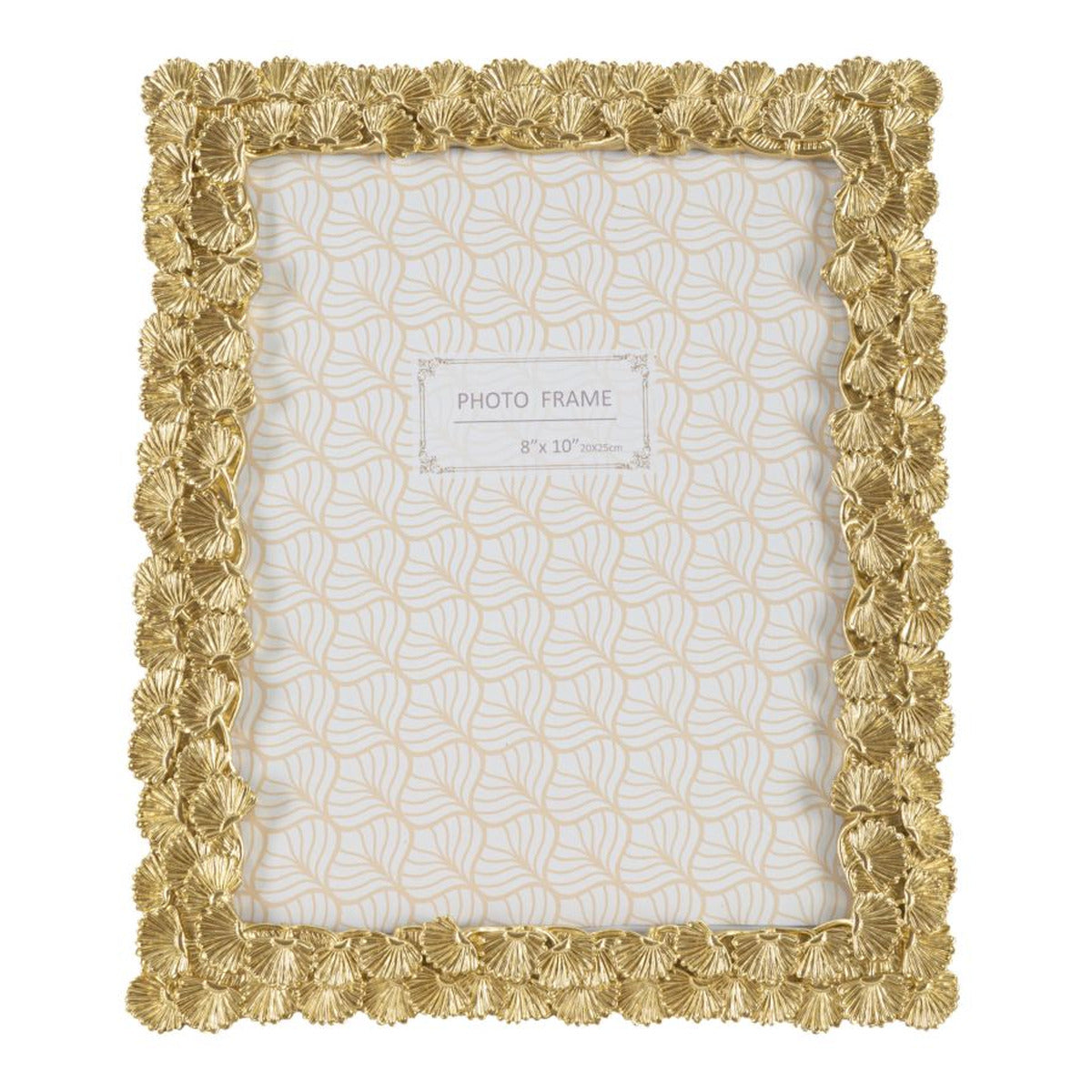 Portafoto Olistic 34, Oro, Poliresina, 25,5x1,8x30,5 cm, Seven Design