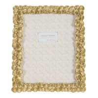 Portafoto Olistic 34, Oro, Poliresina, 25,5x1,8x30,5 cm, Seven Design