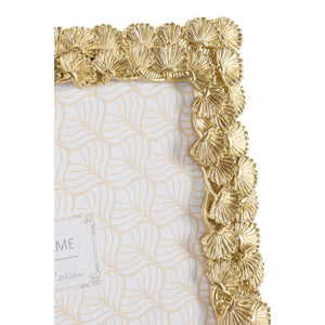 Portafoto Olistic 34, Oro, Poliresina, 25,5x1,8x30,5 cm, Seven Design