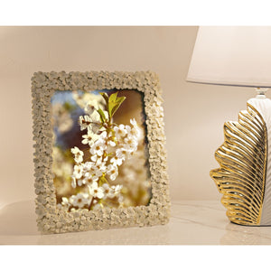 Portafoto Olistic 16, Beige, Poliresina, 26,5x2x31,5 cm, Seven Design