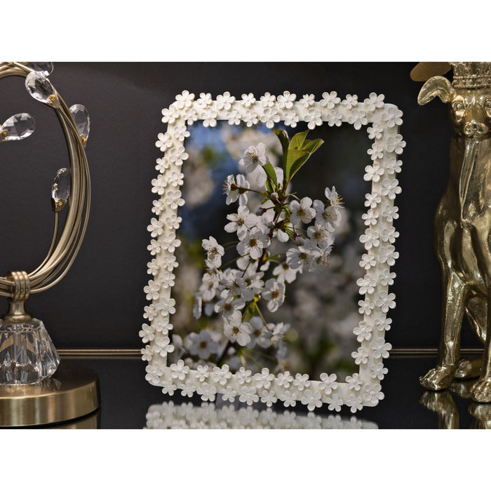 Portafoto Olistic 48, Beige, Poliresina, 25,5x2x30,5 cm, Seven Design