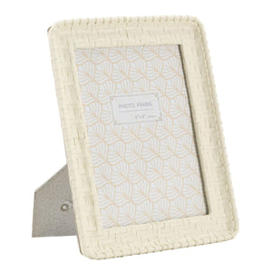 Portafoto Olistic 57, Beige, Poliresina, 20,5x2x25,5 cm, Seven Design