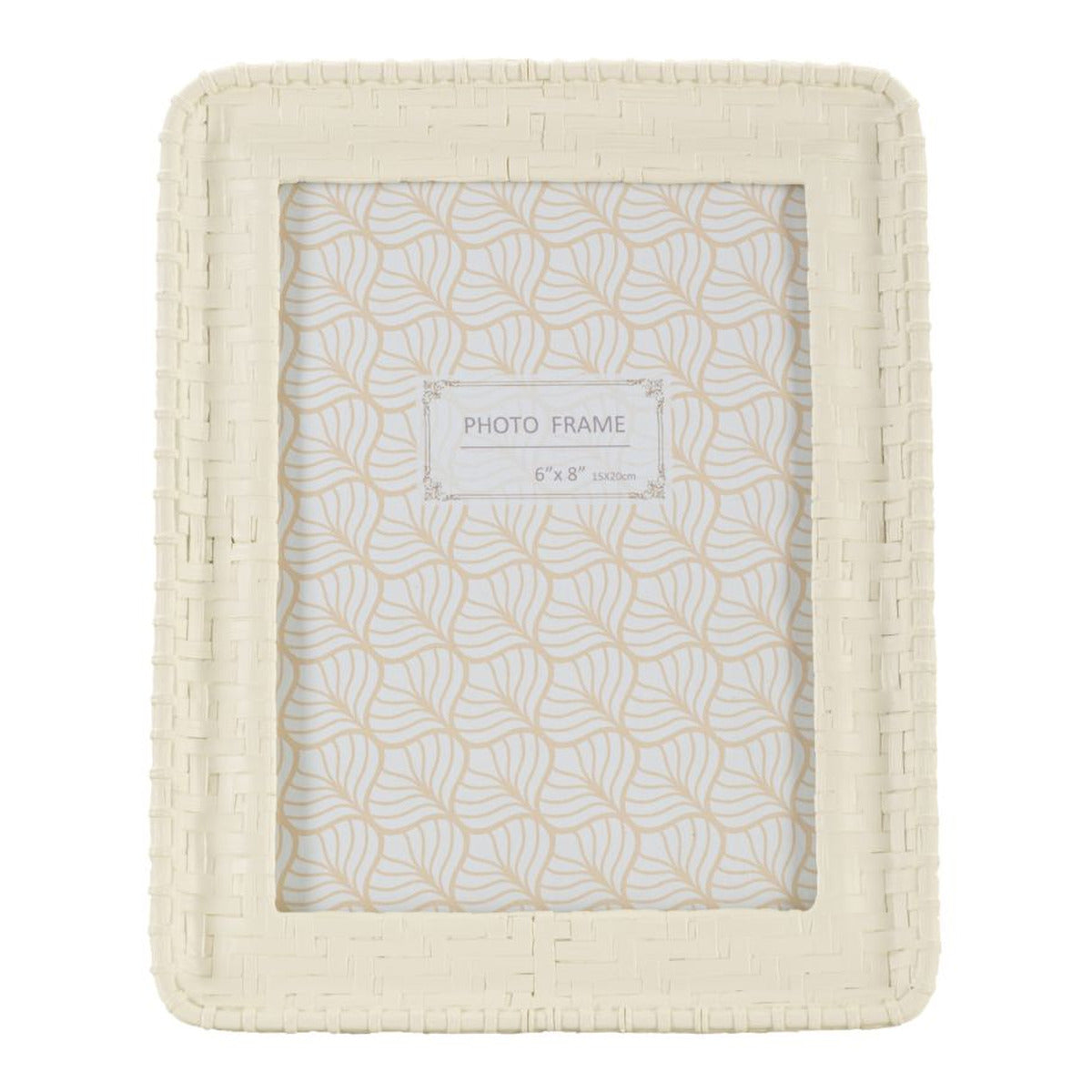 Portafoto Olistic 57, Beige, Poliresina, 20,5x2x25,5 cm, Seven Design