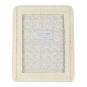 Portafoto Olistic 57, Beige, Poliresina, 20,5x2x25,5 cm, Seven Design