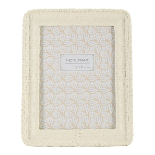 Portafoto Olistic 57, Beige, Poliresina, 20,5x2x25,5 cm, Seven Design