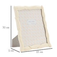 Portafoto Olistic 36, Beige, Poliresina, 25x2x30 cm, Seven Design