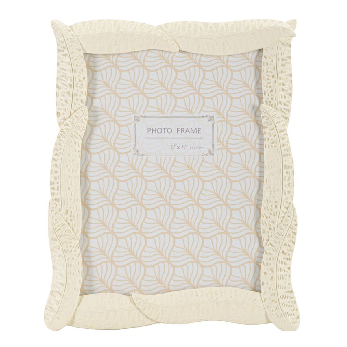 Portafoto Olistic 62, Beige, Poliresina, 19,8x2x24,8 cm, Seven Design