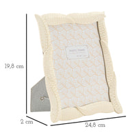 Portafoto Olistic 62, Beige, Poliresina, 19,8x2x24,8 cm, Seven Design