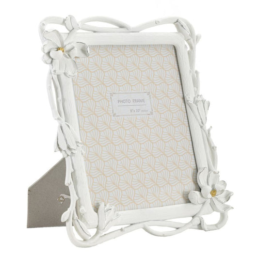 Portafoto Olistic 12, Bianco, Poliresina, 29,3x3x33,5 cm, Seven Design