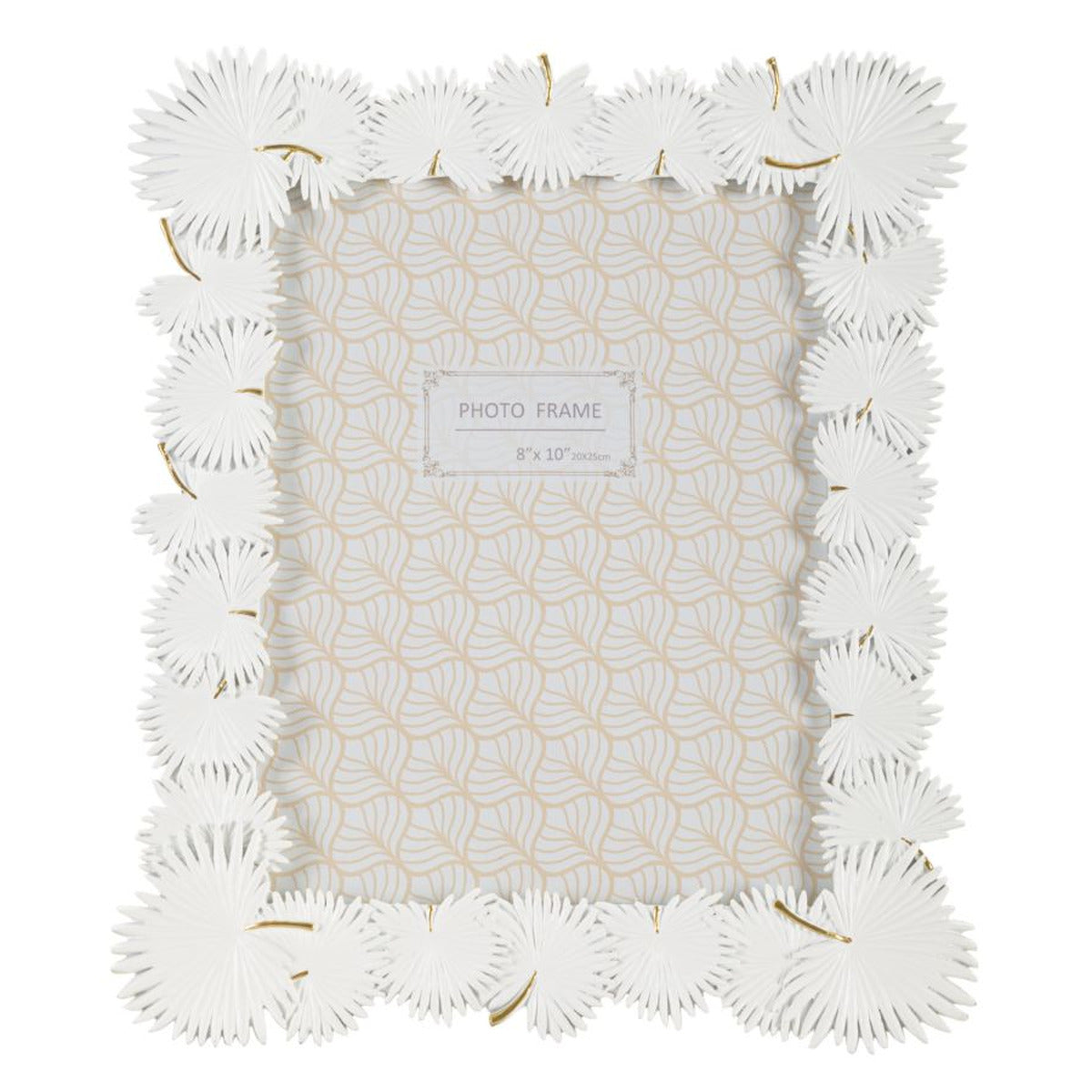 Portafoto Olistic 24, Bianco, Poliresina, 28,5x1,7x33 cm, Seven Design