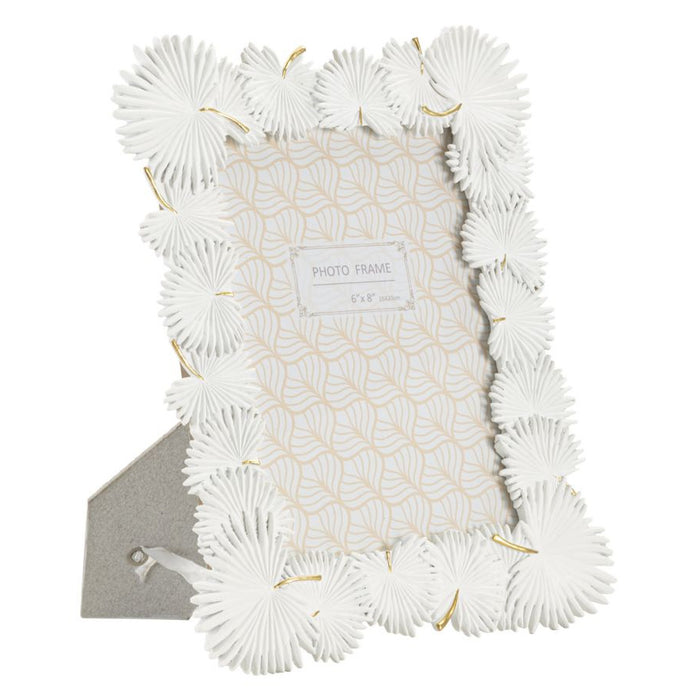 Portafoto Olistic 49, Bianco, Poliresina, 22,7x1,5x28 cm, Seven Design